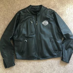 Harley Davidson Mens leather motorcycle jacket XL